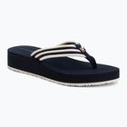 Moteriškos šlepetės per pirštą Tommy Hilfiger Stripe Summer space blue