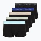 Trumpikės Calvin Klein LV00NB4412 Low Rise Trunk 5 pairs black w plume wb/black w misty sage wb