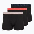 Vyriškos trumpikės Calvin Klein 0000U2662G Trunk 3 pairs black in green bloom wb/black in da