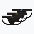 Vyriškos kelnaitės Calvin Klein LV00NB4644 Jock Strap black bodies w/ granite gray/poseid