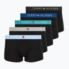 Vyriškos trumpikės Tommy Hilfiger Trunk black/ant silver/ves blue/opu bl/haz te