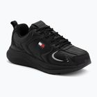 Vyriški batai Tommy Jeans Runn Leather triple black
