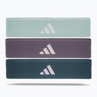 Mankštos juostų rinkinys adidas Resistance Band 3 vnt. green/ violet/ blue