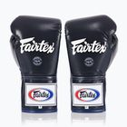 Bokso pirštinės Fairtex Pro Competition Locked Thumb Leather blue