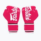 Bokso pirštinės Fairtex Microfiber pink/white