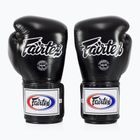 "Fairtex Super Sparring" bokso pirštinės su užfiksuotu nykščiu juodos spalvos