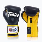 Bokso pirštinės Fairtex Heavy Hitter's Mexican Style blue/yellow