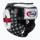 Bokso šalmas Fairtex Super Sparring black/white