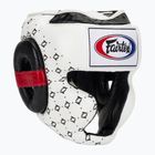 Bokso šalmas Fairtex Super Sparring white/black