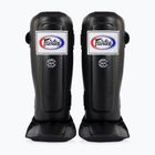 "Fairtex In-Step" dvigubos paminkštintos blauzdikaulių apsaugos juodos spalvos