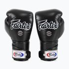 "Fairtex" stilingos kampuotos bokso pirštinės su užfiksuotu nykščiu juodos spalvos