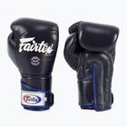 "Fairtex" stilingos kampuotos bokso pirštinės su užrakintu nykščiu mėlynos spalvos