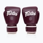 Bokso pirštinės Fairtex Real Leather Boxing maroon