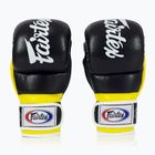 Fairtex Super Sparring Grappling pirštinės juoda/geltona