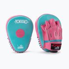 Treniruočių skydas YOKKAO Curved 2 vnt. hot pink/island