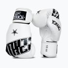 Bokso pirštinės YOKKAO Lettering Boxing white