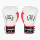 Bokso pirštinės Top King Boxing Reborn white/pink