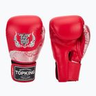 Bokso pirštinės Top King Muay Thai Power Snake red/silver