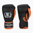 Bokso pirštinės Top King Reborn Boxing Semi Leather black/orange