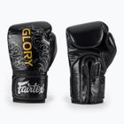 Bokso pirštinės Fairtex Glory Kickboxing Competition Training Boxing black/silver