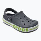 Vaikiškos šlepetės per pirštą Crocs Bayaband Clog Kids charcoal