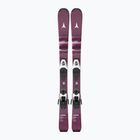 Vaikiškos kalnų slidės + apkaustai Atomic Maven Jr 100-120 + C5 GW red plum