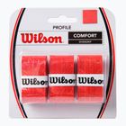 Wilson Profile Overgrip teniso raketės apvyniojimai 3 vnt. raudoni WRZ4025RD+