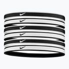 Nike Tipped Swoosh Sport 2.0 galvos juostos 6 vnt. juodai baltos spalvos N1002021-176