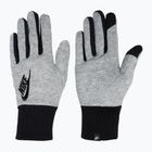 Moteriškos bėgimo pirštinės Nike Club Fleece grey heather/black/black