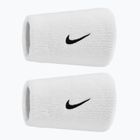 Frotinės riešo juostos Nike Swoosh Classic Doublewide Wristbands 2 vnt white/black