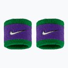 Riešo juostos Nike Swoosh Classic Wristbands 2 vnt. clover/fierce purple/white