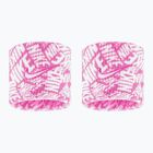 Riešo juostos Nike Dri-Fit Swoosh Classic Printed Wristbands 2 vnt. playful pink/white/white
