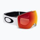 Oakley Flight Deck matiniai balti/prizm snow torch iridium slidinėjimo akiniai OO7050-35