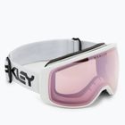 Oakley Flight Tracker factory pilot white/prizm snow hi pink iridium slidinėjimo akiniai OO7105-14