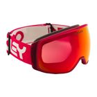 Oakley Flight Tracker matinės raudonos spalvos/prizm sniego žibintuvėlis su iridžiu slidinėjimo akiniai OO7104-43