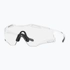 Akiniai nuo saulės Oakley Cybr Zero matte white/clear to black iridium photochromic