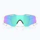Akiniai nuo saulės Oakley Cybr Zero polished white/prizm sapphire