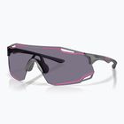 Akiniai nuo saulės Oakley Cybr Dyno matte grey smoke/prizm grey with pink ink