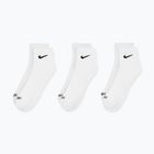Kojinės Nike Everyday Plus Cushioned Ankle 3 poros white/black