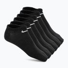 Kojinės Nike Everyday Lightweight No Show 6 poros black/white