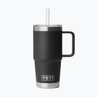 Termosas YETI Rambler Straw 739 ml black