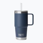 Termosas YETI Rambler Straw 739 ml navy