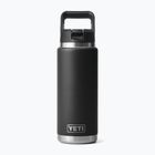 Termo gertuvė YETI Rambler Straw 769 ml black