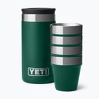 Turistinės taurės YETI Shot 48 ml 4 pcs. black forest green