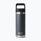 Termo gertuvė YETI Rambler C Straw 532 ml charcoal