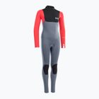 Vaikiškas plaukimo kostiumas ION Capture 5/4 Back Zip steel blue/red
