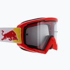 Red Bull SPECT Whip blizgantys raudonos/baltos/skaidrios blykstės 008 dviratininkų akiniai