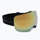 Slidinėjimo akiniai Red Bull SPECT Chute black/brown with gold mirror/cloudy snow