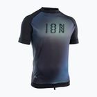 Vyriški ION Lycra Maze maudymosi marškinėliai juoda ir tamsiai mėlyna 48232-4231
