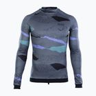 Vyriški plaukimo marškinėliai ilgomis rankovėmis ION Lycra Maze dark collage